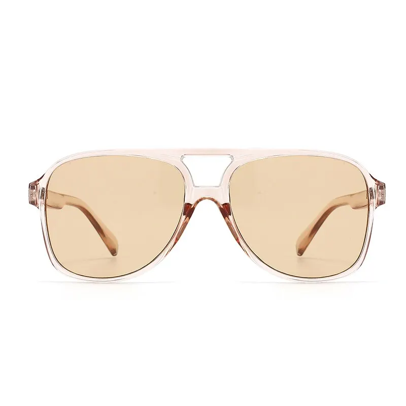 Vintage Oversized Sunglasses Women Retro Brand Big Frame Sun Glasses Female Black Yellow Ins Style Square Glasses Oculos De Sol image 4