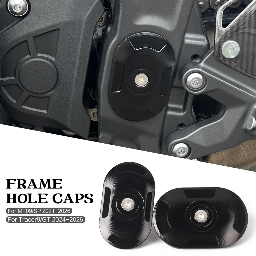 

CNC Frame Hole Cover Caps Plug Decorative Frame Cap Motorcycle For Yamaha Tracer 9 GT Tracer9 MT09 MT-09 SP XSR 900 2022-2026