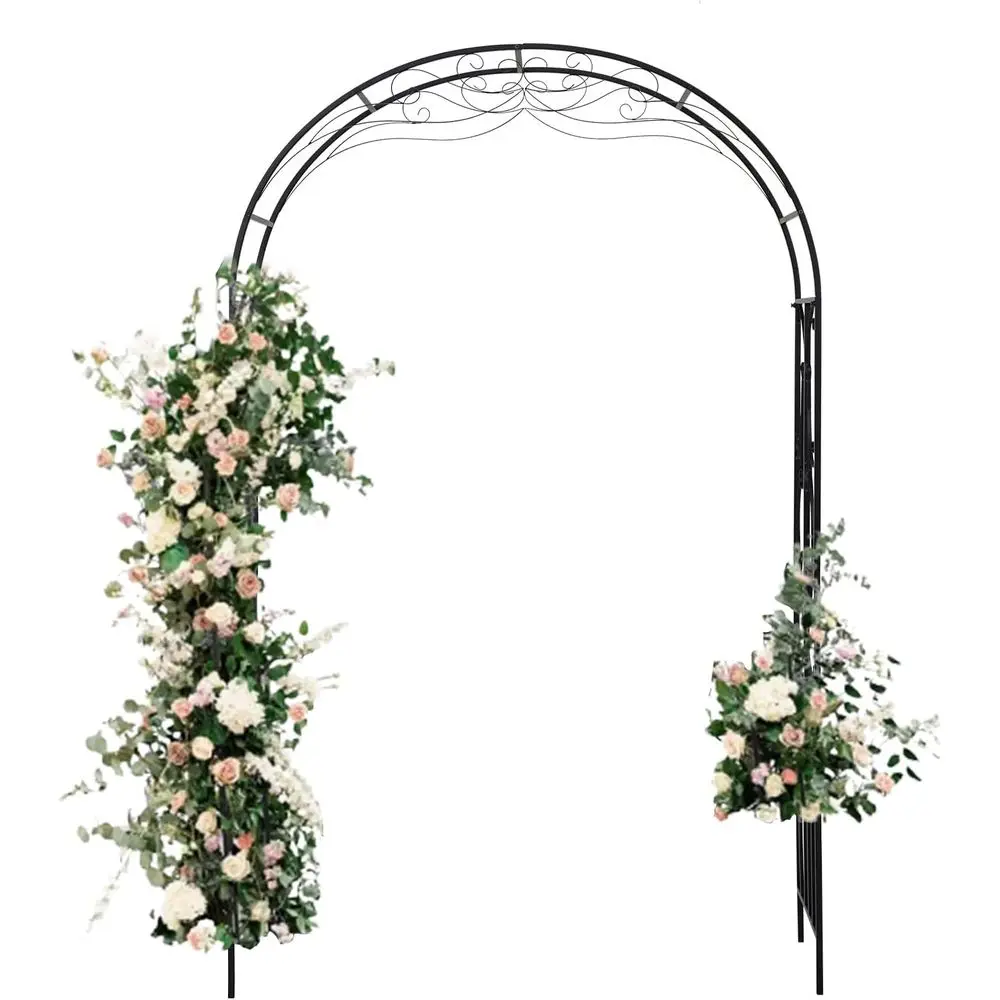 

Стильная металлическая садовая арка-пергола 86,6 см для вьющихся растений, идеально подходит для декора улицы и мероприятий