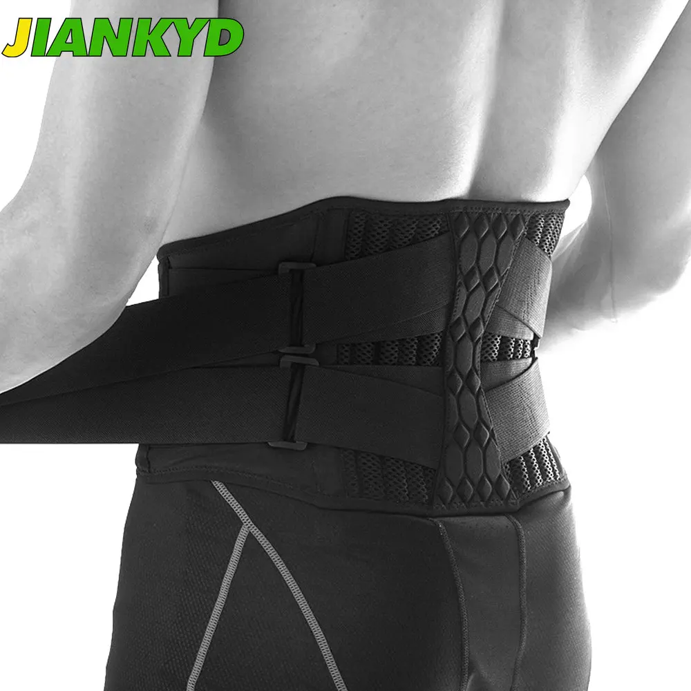 JIANKYD 1Pcs Back Support Lower Back Brace Back Pain Relief Breathable Lumbar Support Belt for Sciatica Scoliosis Herniated Disc