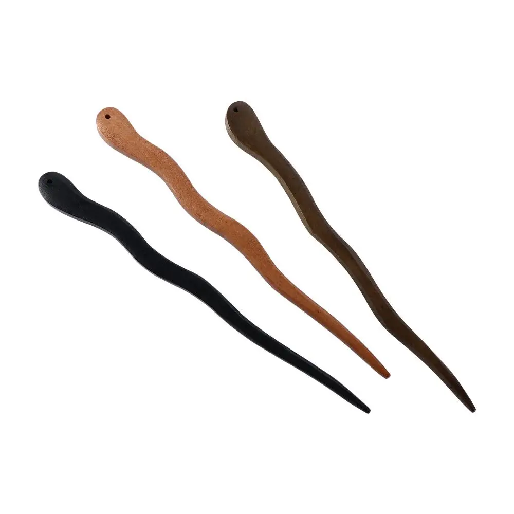 

Vintage Traditional Hanfu Disk Hair Headwear Cheongsam Chinese Style Hair Fork Hairpin Hair Accessories Wooden Hair Stick