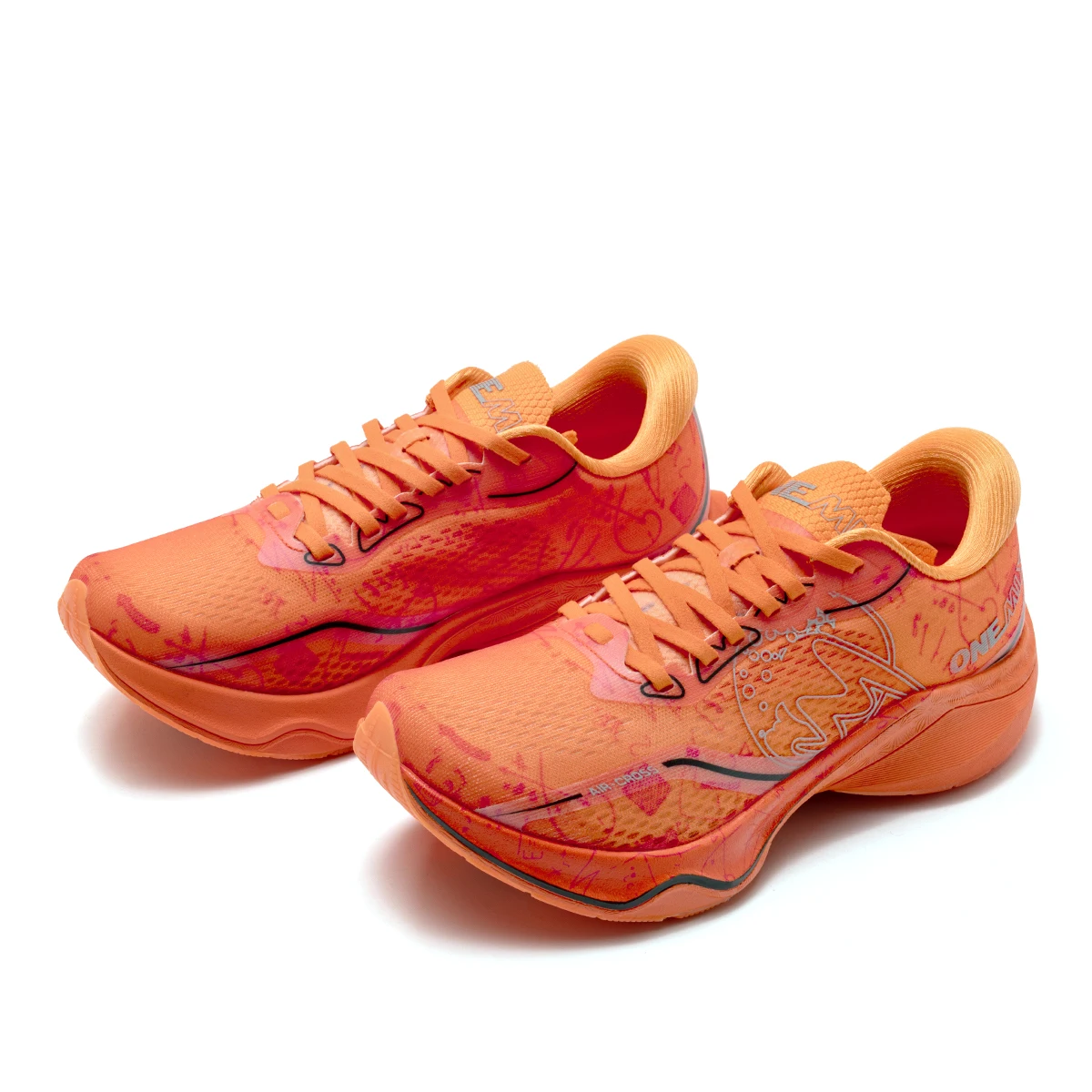 ONEMIX Herren Carbon-Laufschuhe Stoßdämpfend Hochelastisch Atmungsaktive Sportschuhe für Umfassendes Training – Detail 6