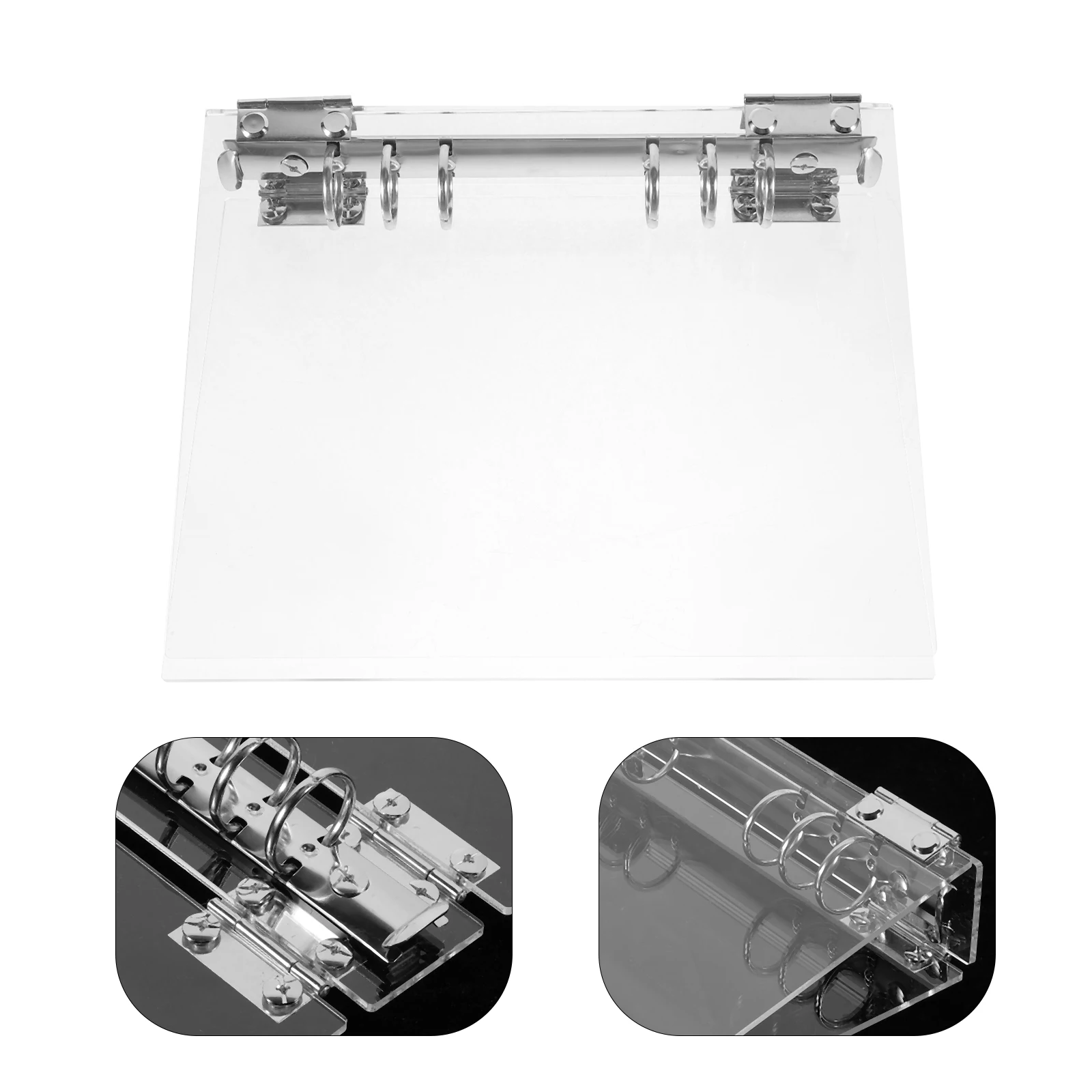 A5 Binder Cover Clear Plastic Hand Account Shell Reusable Document Folder Organizer Scrapbook Notebook Covers For School