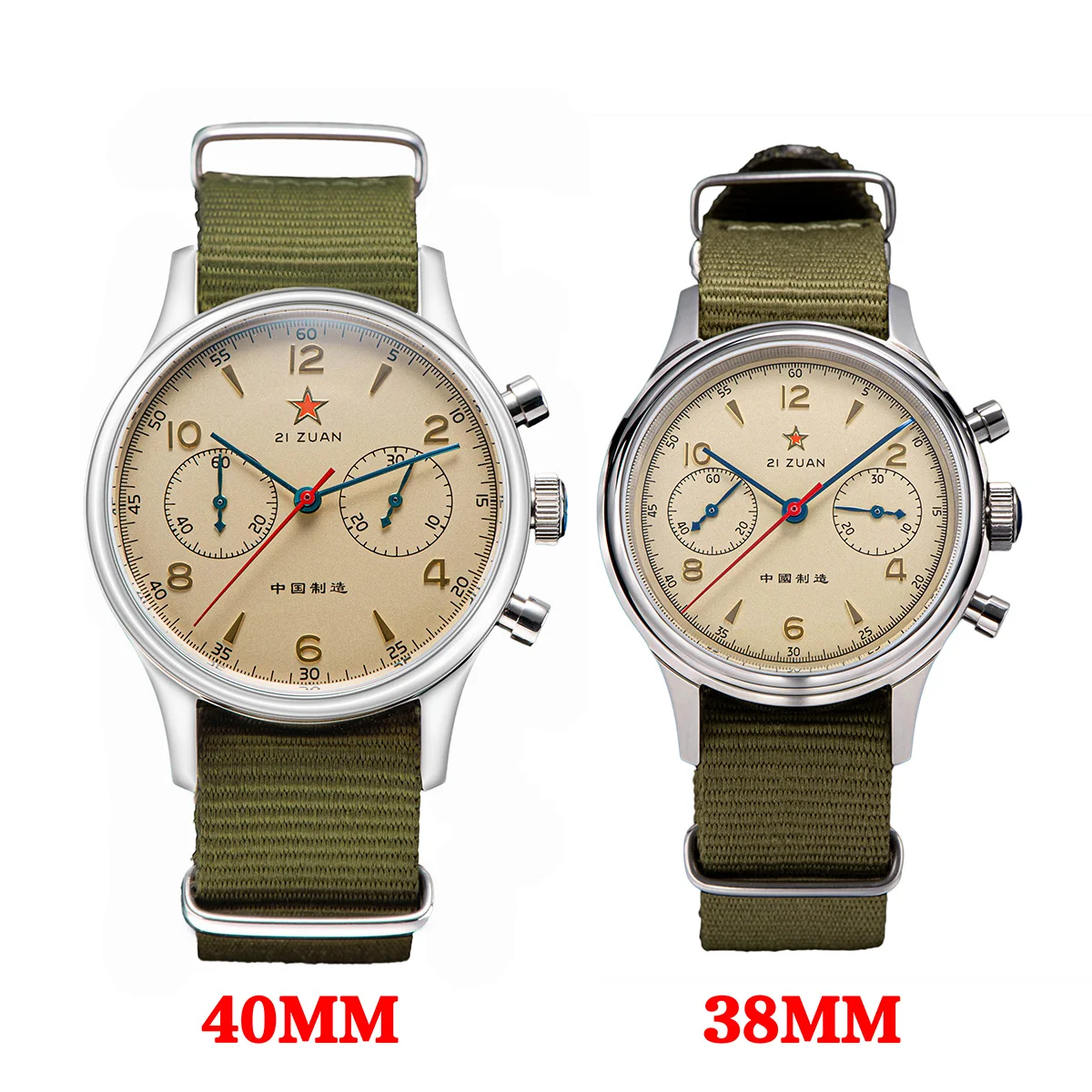 Really 1963 Polit Chronograph Watch 40mm China Aviation for Men Original ST1901 Movement Mechanical Sapphire 38mm Reloj Homber