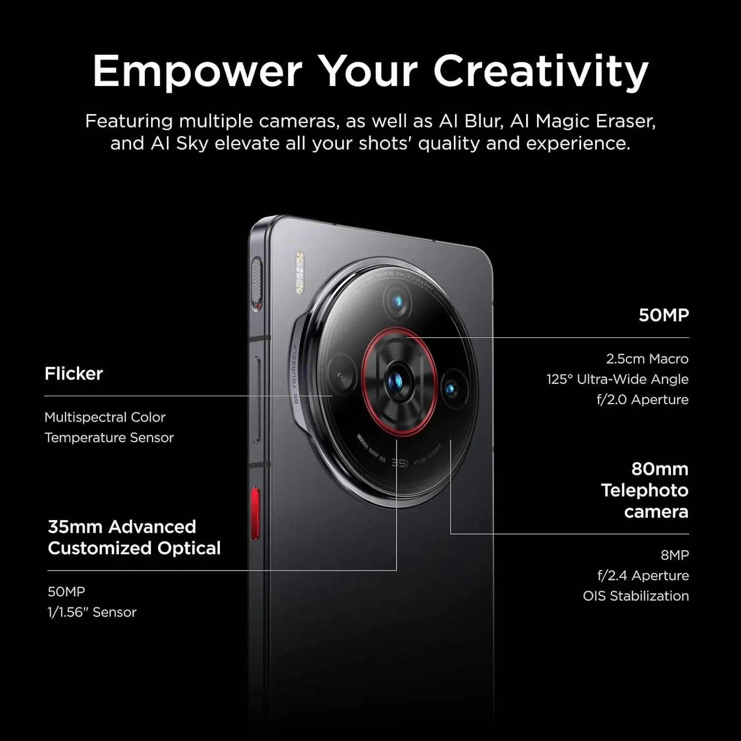 nubia Z60S Pro 5G スマートフォン 120Hz AMOLED 5100mAh