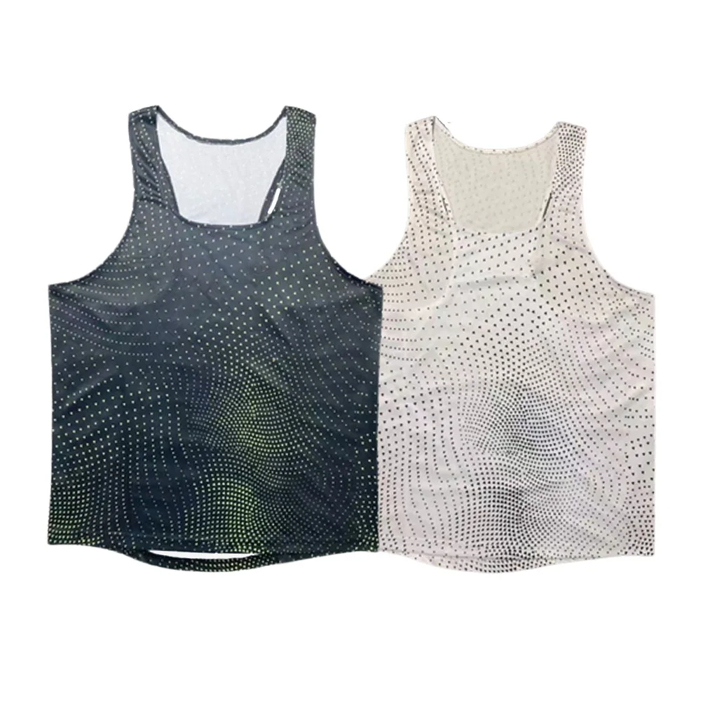 Men Run Vest Athletics Tank Top Speed Fitness Shirt Sleeveless Athlete Track Field Singlet
