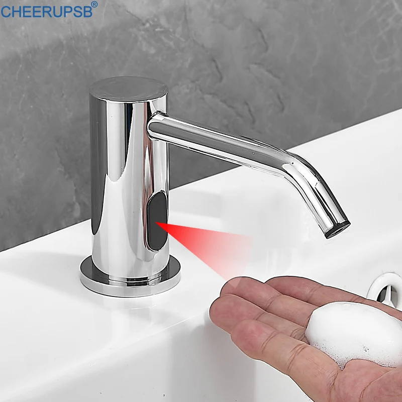 Infrared Motion Sensor Soap Dispenser Bathroom Touchless Smart Automatic Foam Liquid Lotion Bottle Dispensers Deck Mount WC Taps