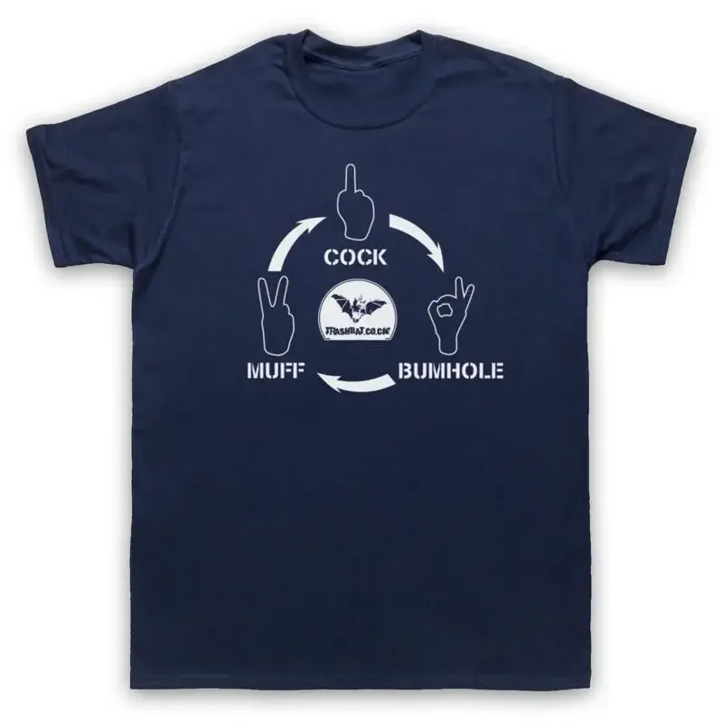 NATHAN BARLEY COCK MUFF BUMHOLE COMEDY TV ROCK PAPER MENS WOMENS T SHIRT