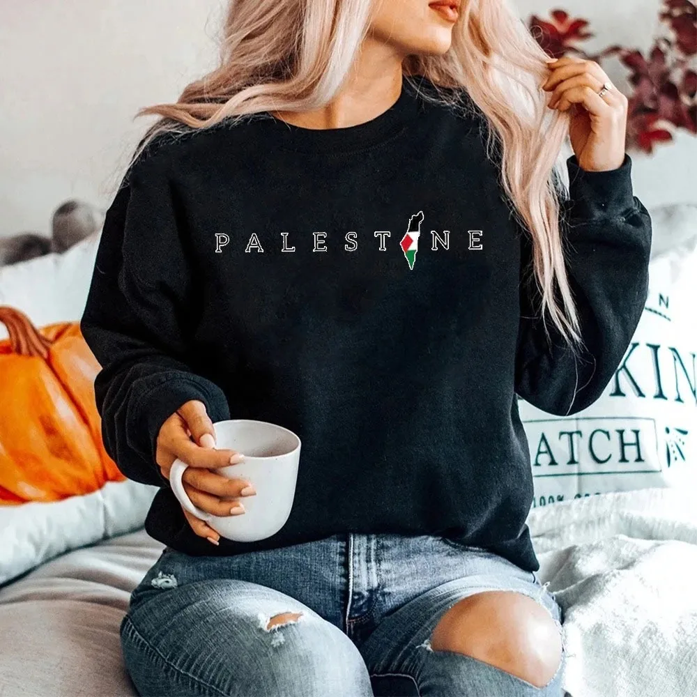 Unisex Men Palestinian Palestine Flag Sweatshirt Printed HOODIE Man Women Shirts Women Boys Long-sleeved Outdoors Hoodie