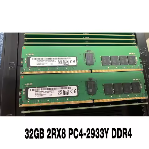 1PCS RAM 32G 2933 ECC REG Server Memory MTA18ASF4G72PDZ-2G9E1 32GB 2RX8 PC4-2933Y DDR4