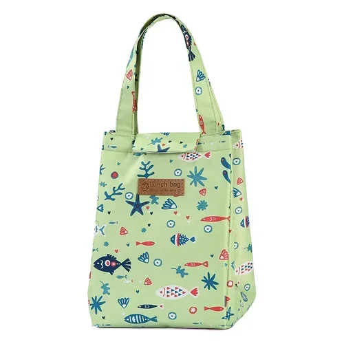 Imagen 2 del producto Bolsa de almuerzo con aislamiento de tela Oxford, bolsa de hielo para Picnic, fiambrera, bolsa de viaje impermeable para acampar, bolsa enfriadora de bebidas y alimentos para adultos y niños