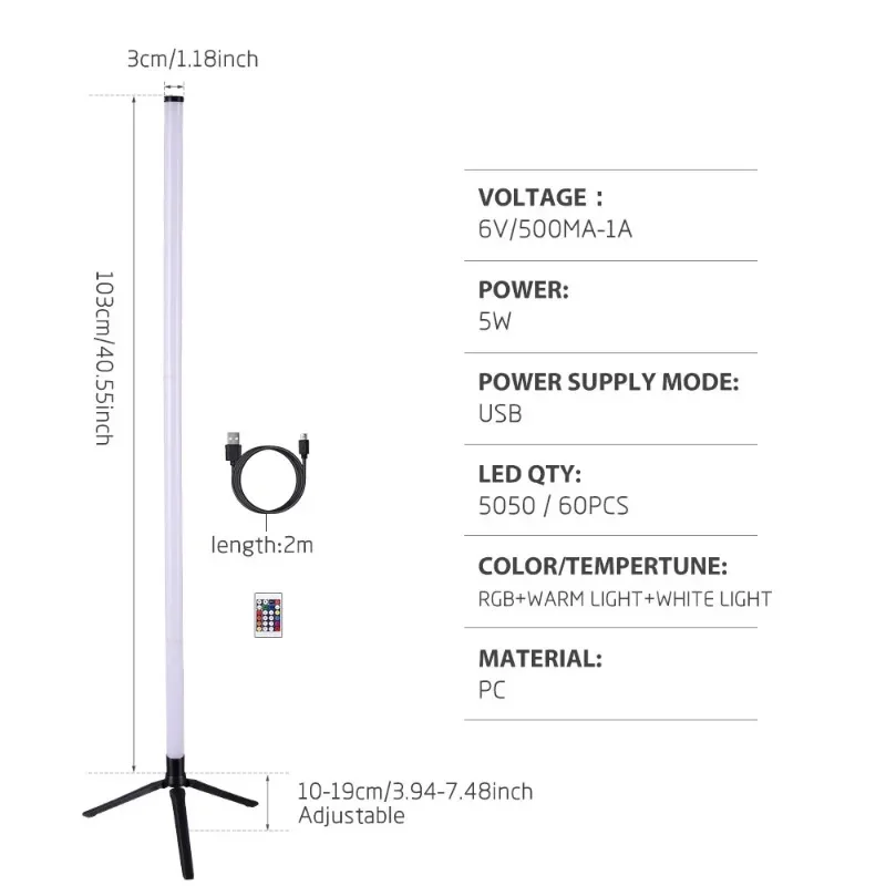 Lámparas de pie LED RGB con Control remoto inteligente, luz ambiental de esquina moderna, soporte de pie, decoración de habitación, regalo de vacaciones