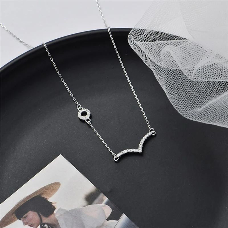 

Sole Memory Zircon Seagull Bird 925 Sterling Silver Clavicle Chain Female Necklace For Women Birthday Gift NE614