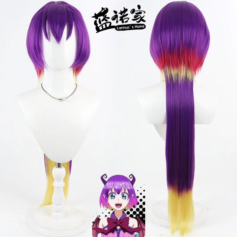 Anime Iruma-kun Kuromu Cosplay Wig Halloween Carnival Party Props Synthetic Hair Heat Resistant Fiber + Wig Cap
