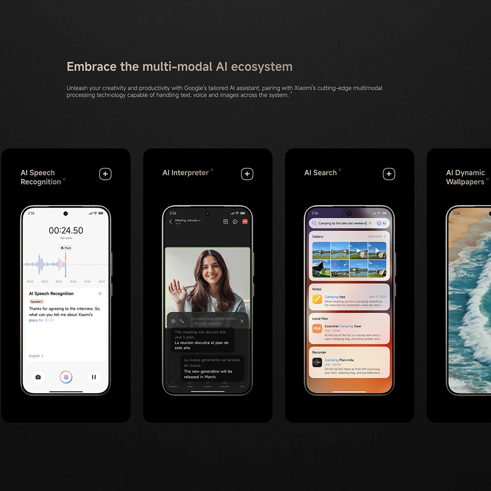 الإصدار العالمي من Xiaomi 15T Pro Leica شاشة 6.83 بوصة 144 هرتز 90 وات سلكية 50 وات لاسلكية HyperCharge 5500 مللي أمبير في الساعة كاميرا Xiaomi HyperOS الرئيسية