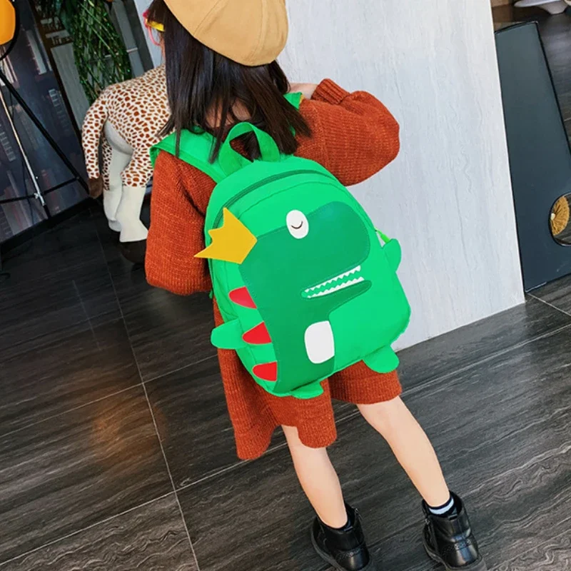 Mochila escolar con dibujos de dinosaurios para niños y niñas, morral escolar para guardería, bonito