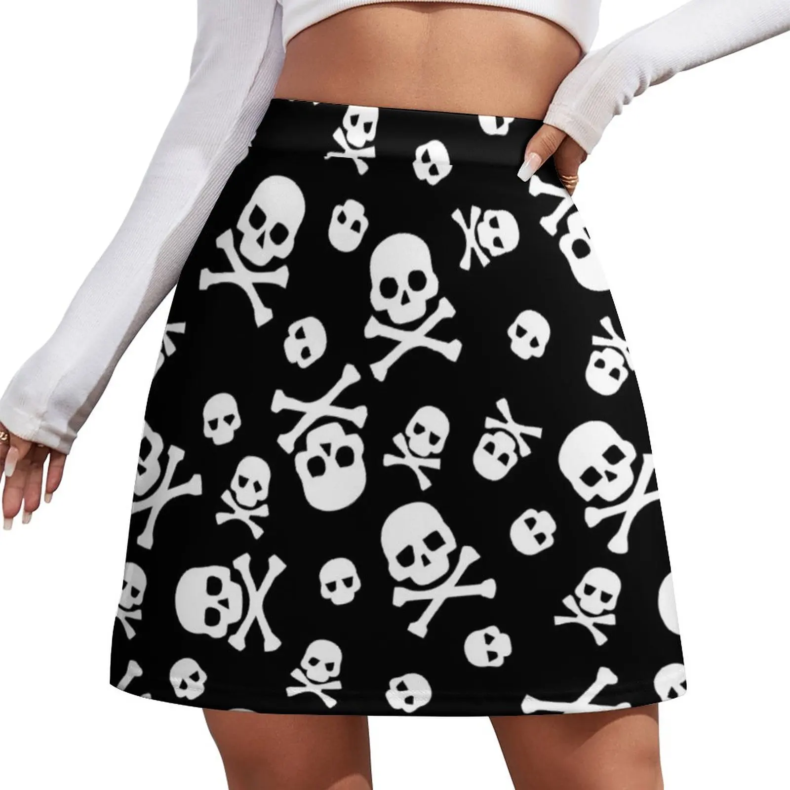 

skulls pattern Mini Skirt dress women summer Female skirt women's skirt 2025 trend Women's summer skirts