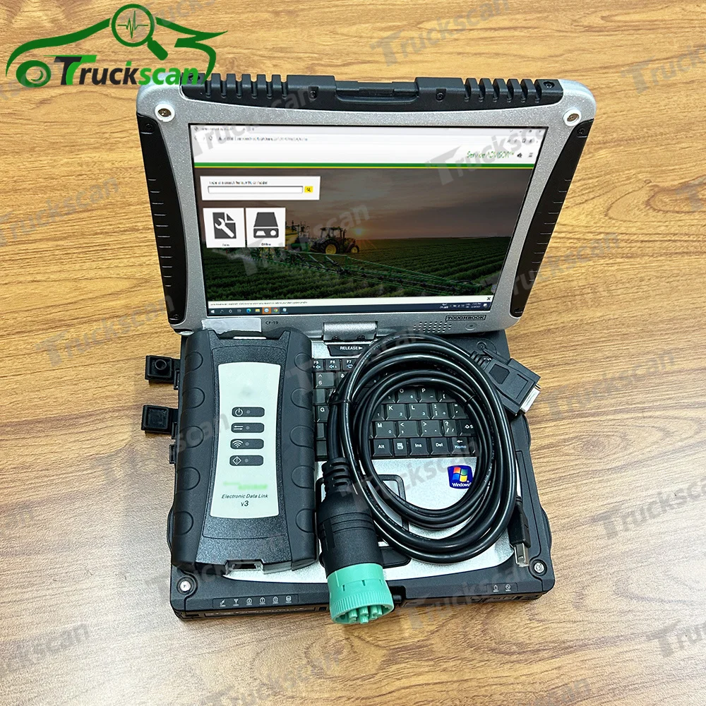 CF19 Laptop+Electronic Data Link V5.3 AG CF EDL V3 Advisor Diagnostic tool agricultural Tractor construction equipment diagnosis