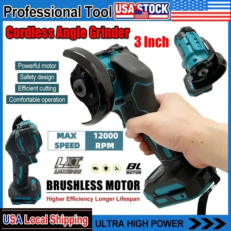 

Fit Makita Cordless Angle Grinder 3 Inch Angle Grinder Cordless 3 Inch Electirc CUT OFF Tool Cutting Circular Saw Power Tool