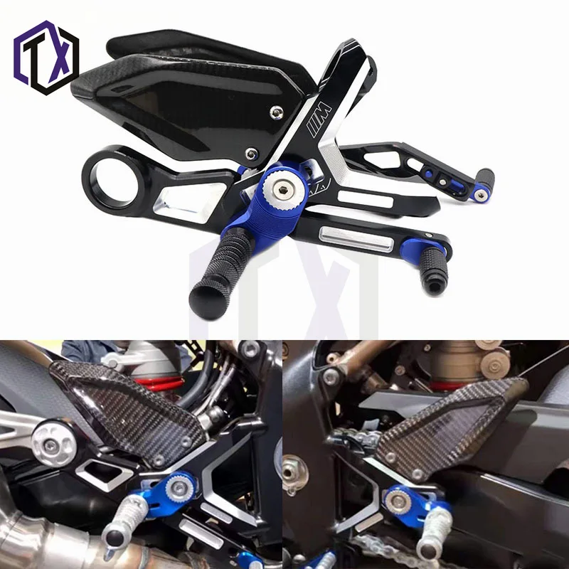 

For BMW S1000RR M1000RR 2019-2022 Modified Motorcycle Carbon Fiber Elevated Foot Pedal Accessories