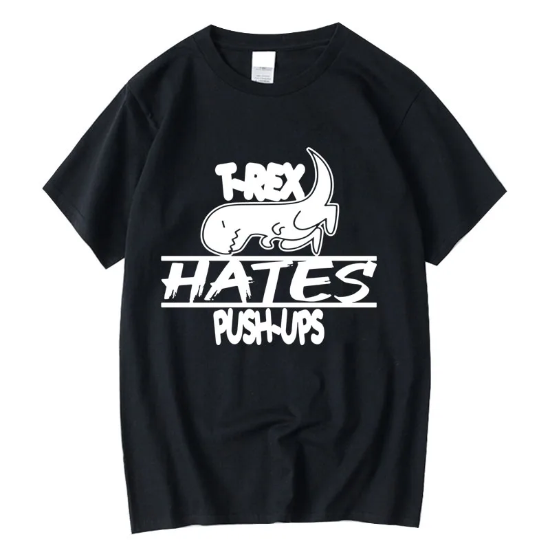 High Quality Men's Funny Dinosaur T-Shirt 100% Cotton Hand-Painted Custom Design T-Shirt by XINYI