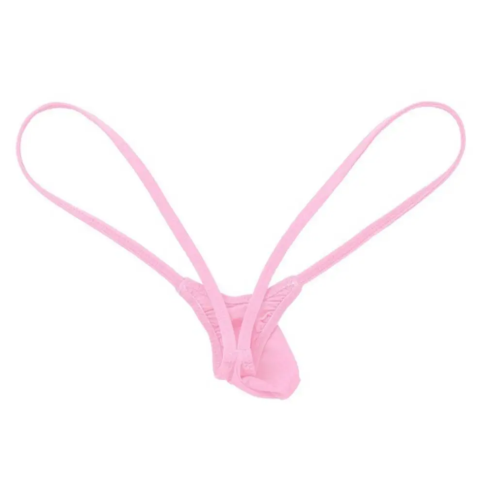 Mens G String Sexy Thong Underwear Elastic Spandex T Back Briefs Comfortable Breathable Minimalist Style Casual Undergarment