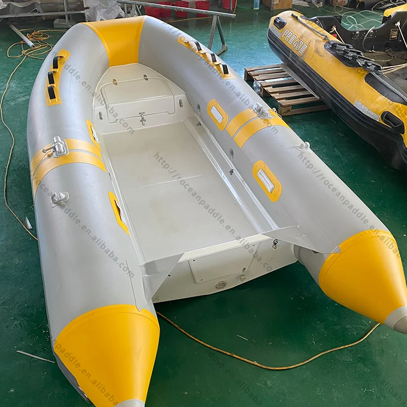 CE Rib Boat 360 Fiberglass Pvc Hyplaon Hard Hull Small Fiberglass Boat Hull For Sale