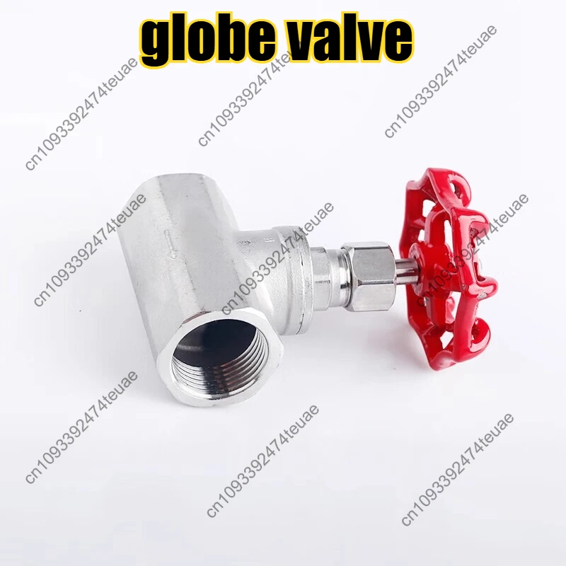 B Type Stainless Steel Casting 304 Threaded Stop Valve J11W-16P Internal Thread High Temperature Steam Valve DN15 DN20 DN25