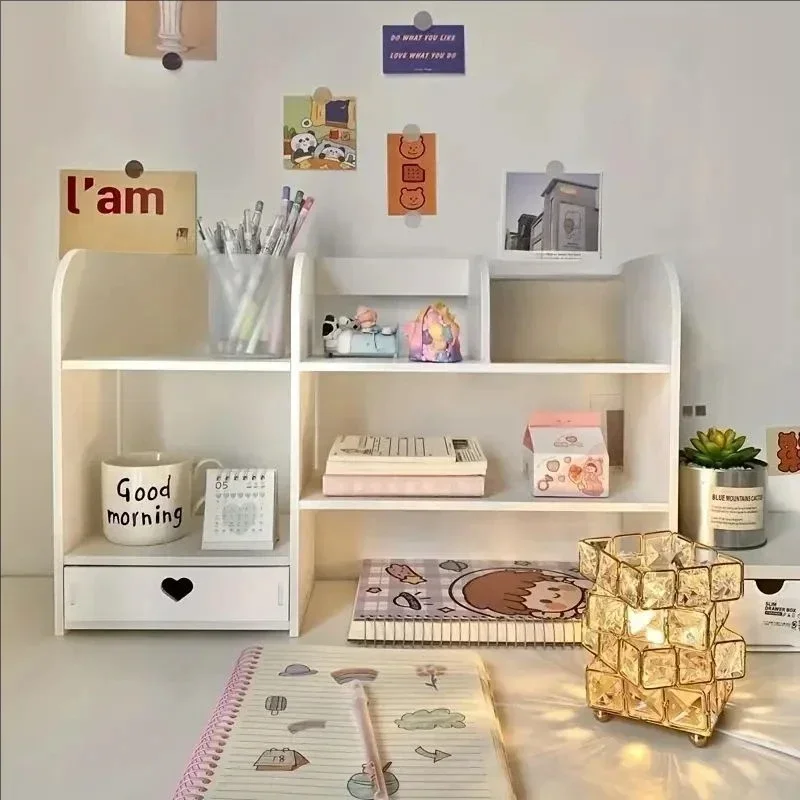 3-Tier Double Layer PP Desktop Organizer, Large Capacity Stationery Storage Holder, Desk Container for Office School Home Study