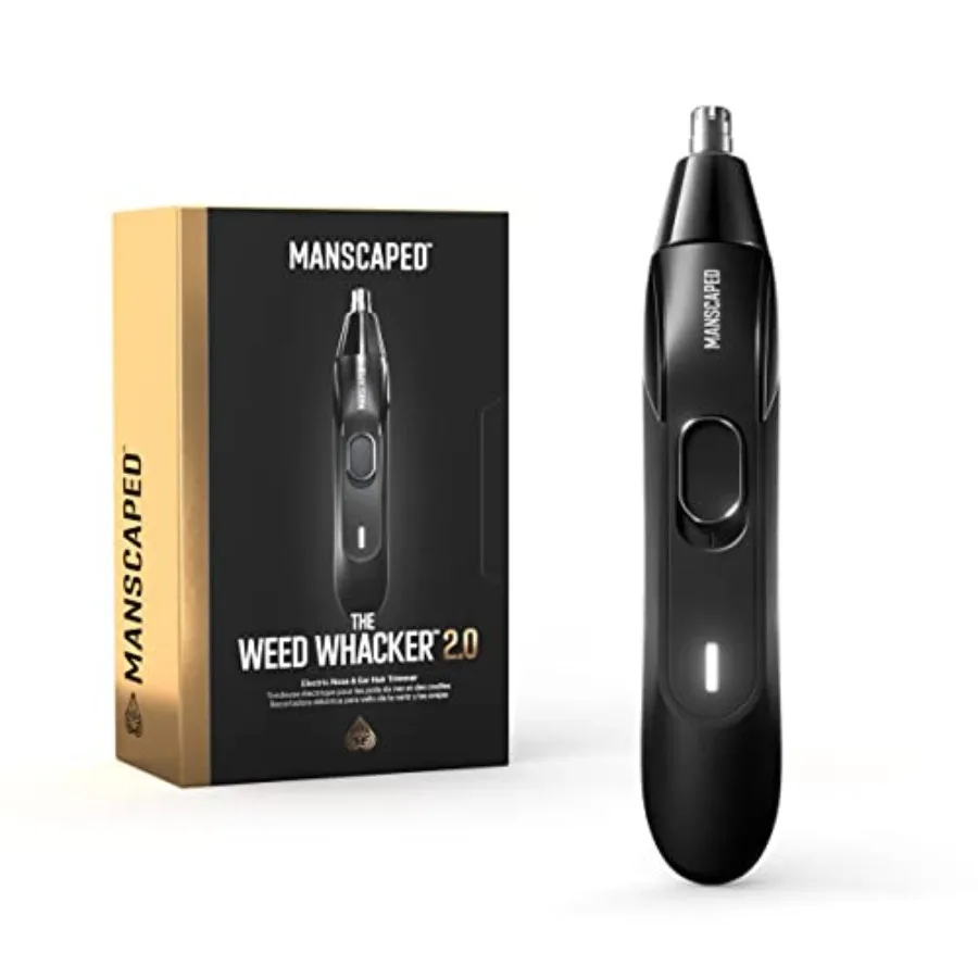 

Электрический триммер для носа и ушей The Weed Whacker 2.0, высокоточный, 7000 об/мин, беспроводной, с перезаряжаемой батареей