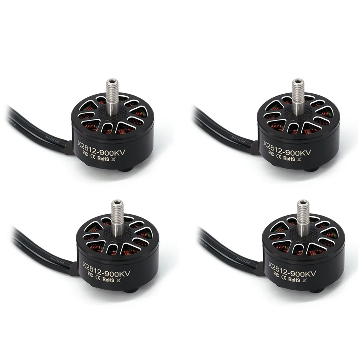 

A03R! 4pcs X2812 900KV Brushless Motor 2-6S 4mm Bearing Shaft for RC Multirotor Airplane FPV Long Range Drone DIY Parts