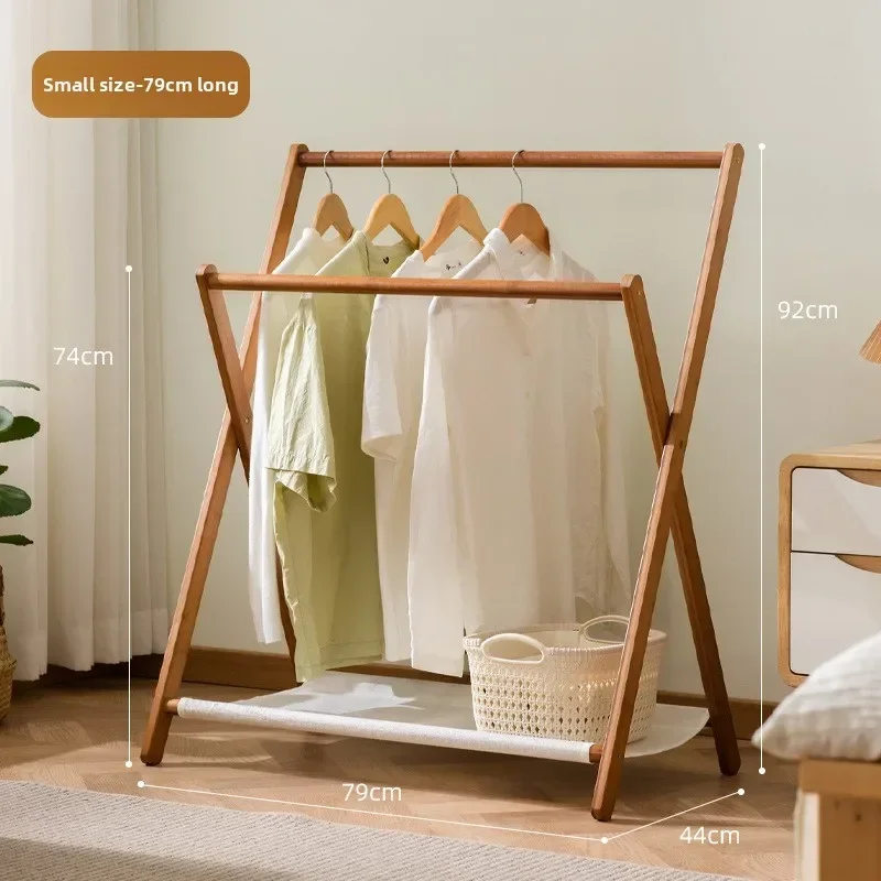 Exquisite Multi-functional Bedroom foldable hanger bedside coat rack floor to dry dirty clothes