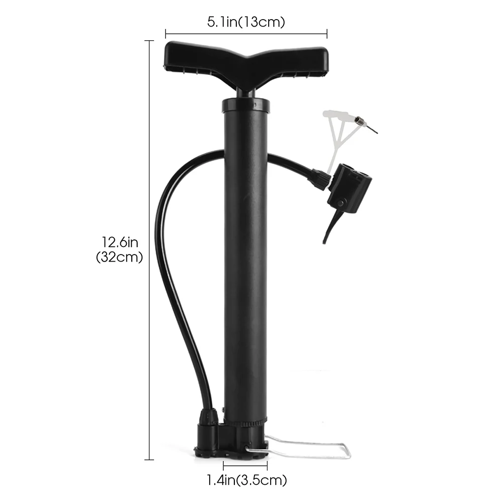 120 Psi Bike Pump Bicycle Foot Air Pump Tire Inflator Schrader Presta Dunlop Valve MTB Road Cycling Inflator