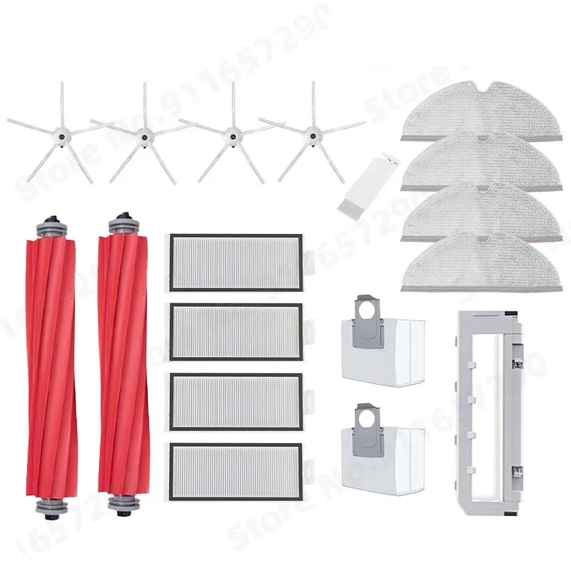 Roborock Q7 Max+ Q7 Plus Q7 Max Plus T8 Hauptbürste, Seitenbürste, HEPA-Filter, Wischhalterung, Wassertank, Staubbehälter, Staubsauger-Zubehör
