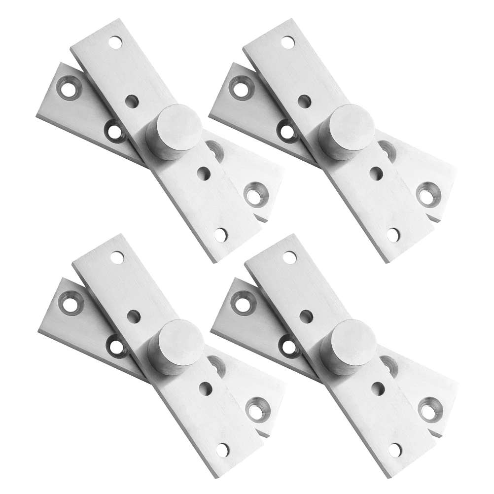 

4Pcs Stainless Steel Hidden Door Hinges 360 Degree Rotating Pivot Hinges for Cabinets Furniture Invisible Doors