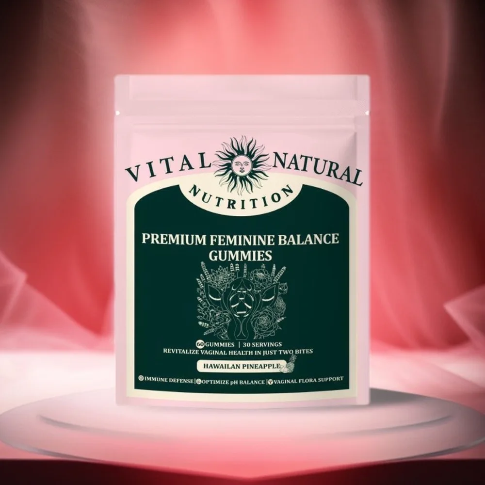 Premium Feminine Balance Gummies - for Women’s Health & Wellness 60 Gummies ~