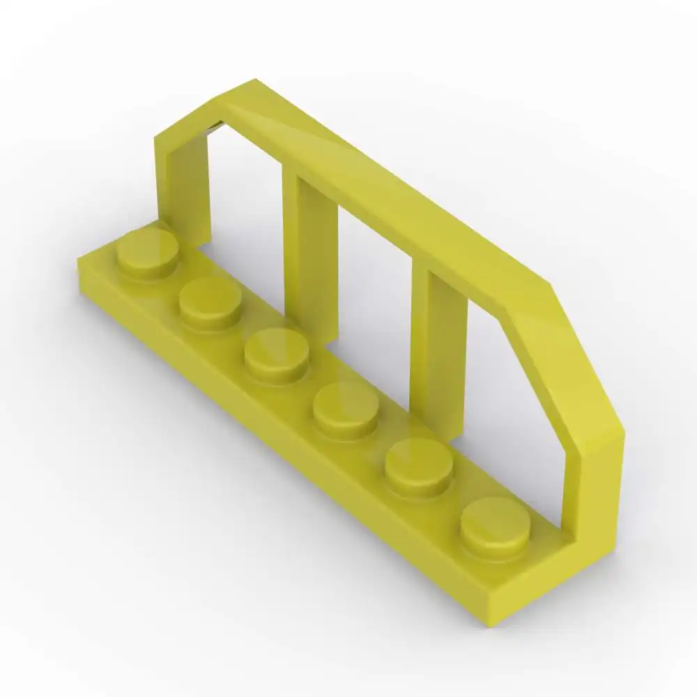 

MOC, 10 шт., сшивка 6583 1x6, модифицированная пластина для забора, высокотехнологичные кирпичи с поездом, концом вагона, строительный блок, игрушка для взрослых, праздничные подарки