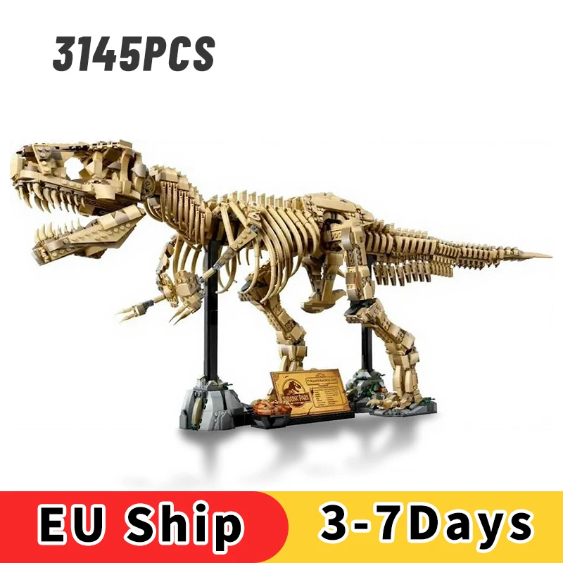 76968 3145 pezzi Dinosaur Park Fossils Building Blocks Set Adulti Mattoni assemblati Modello Giocattolo Regali di compleanno Compatibile con il set