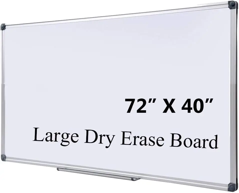 

72x40 Inch Magnetic Dry Erase Board with Pen Tray, Large Wall Mounted Whiteboard for Office, Classroom, Home