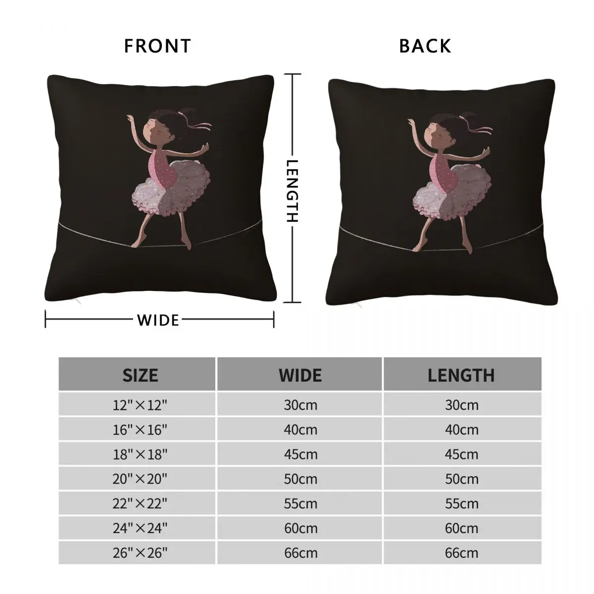 A Little Dreaming Rope Dancer Pillowcase Polyester Linen Velvet Pattern Zip Throw Pillow Case Bed Cushion Cover Wholesale 18