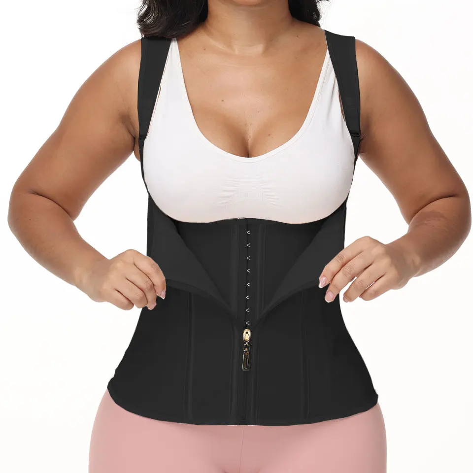 

Premium Compression Shapewear Tank Top for Women Tummy Control Waist Trainer Body Shaper Smooth Abdomen Slimming Underwear Vest