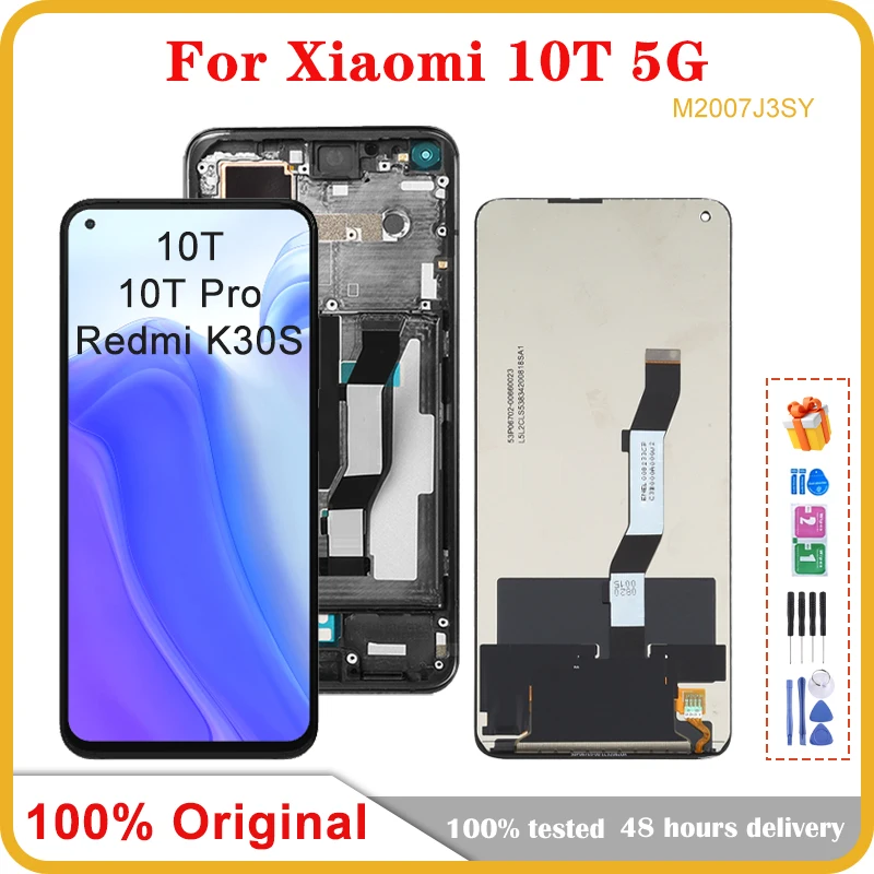 

6,67 "оригинальный для Xiaomi Mi 10T Pro 5G M2007J3SG ЖК-дисплей с сенсорным экраном дигитайзер для Mi10T 5G Redmi K30s M2007J3SY LCD