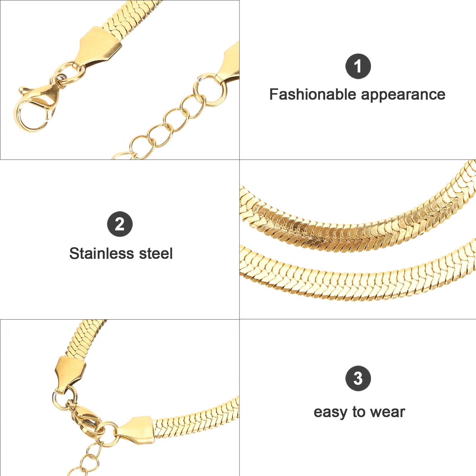 

Snake Bone Chain Necklace for Women Ladies Gifts Clavicle Choker Necklaces Simple Everyday Wear Stylish Aesthetic