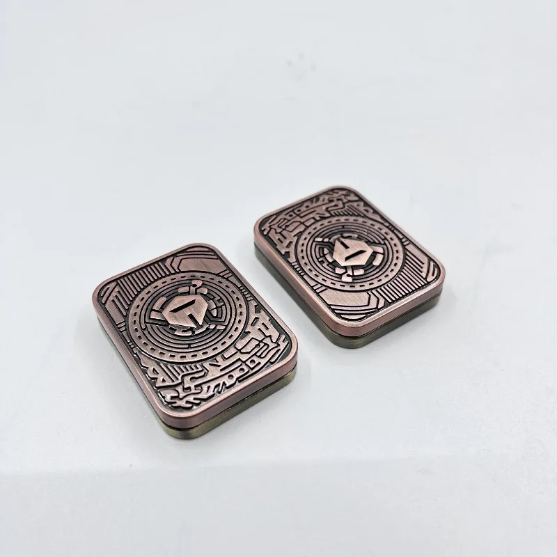 NDEDC Knight Sound Coin Clicker Seitlich Drückbares Mechanisches Metall-Fingerspielzeug Desktop-Dekompressionsspielzeug