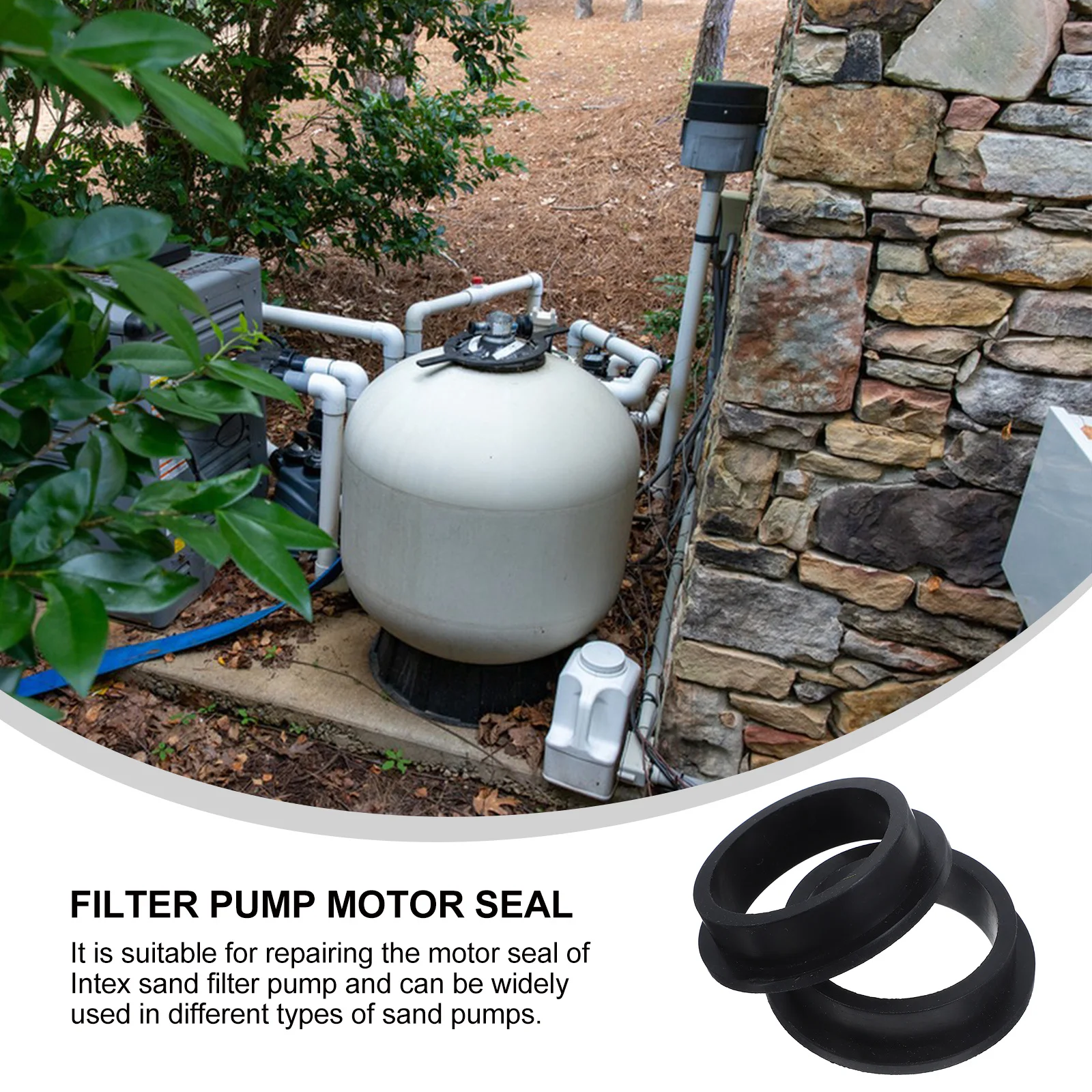 

2 шт. уплотнительное кольцо для песочного насоса, прочное силиконовое уплотнение для фильтра для бассейна, детали насоса, сменные кольца, уплотнительные кольца для фильтров, уплотнительное кольцо