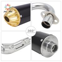 Motorcycle Universal Exhaust Muffler Silencer Pipe Assembly kit For Honda YAMAHA YZ YZF WR CRF CR XR PW TTR 125 150 250 300 350