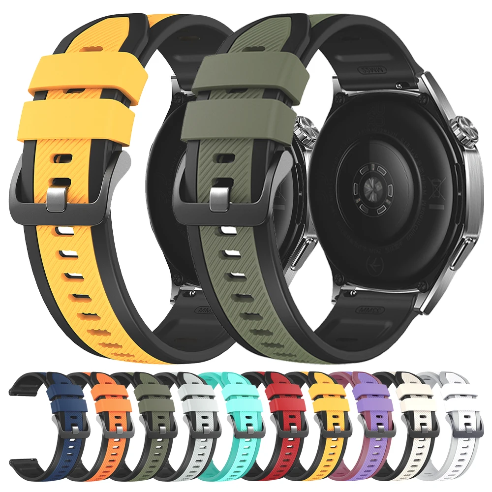 22 มม.สายนาฬิกาสำหรับซัมซุง กาแล็คซี่ วอทช์ 3 45 มม./เกียร์ S3 คลาสสิกสร้อยข้อมือกีฬาสำหรับซัมซุง กาแล็คซี่นาฬิกา 46 มม.สายซิลิโคนนุ่ม