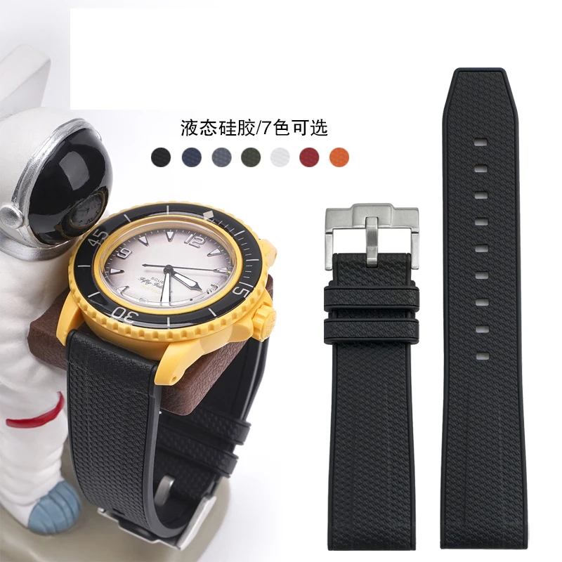 

Rubber watchband for S-eiko Canned SRPD73 silicone strap 22mm 20mm Waterproof and breathable bracelet Outdoor sports watchband