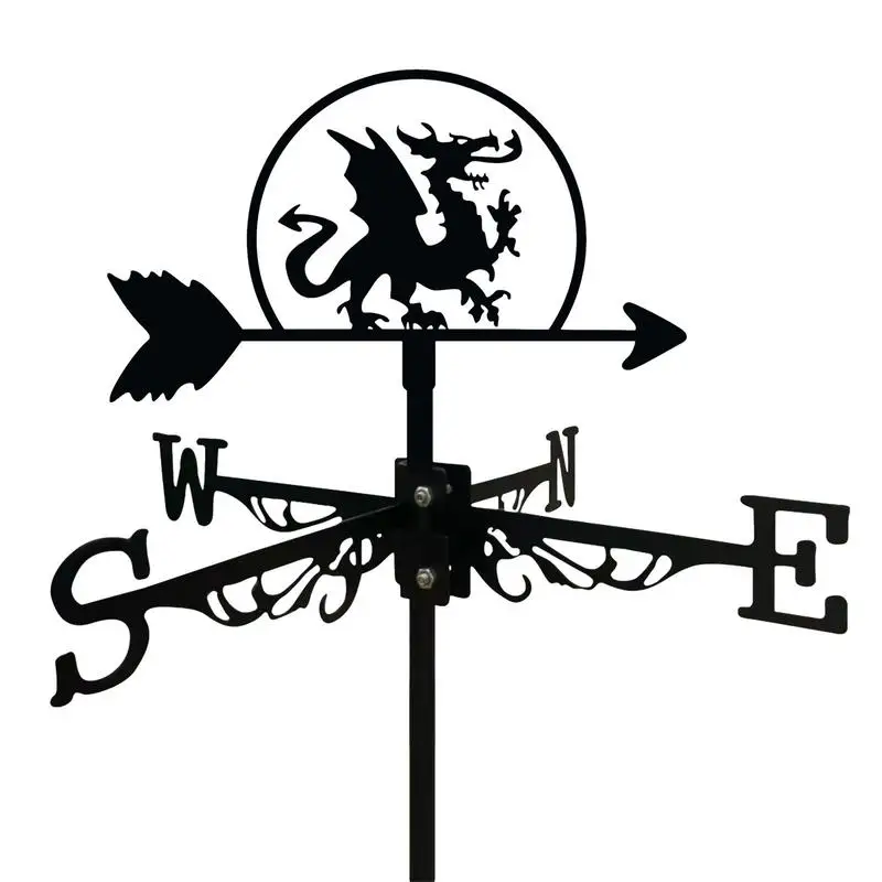 

Cast Iron Weathervane Gnome Sculpture Stake Garden Decor Metal Handicraft Garden Barn Ornament Decoration Outdoor Lawn Roof