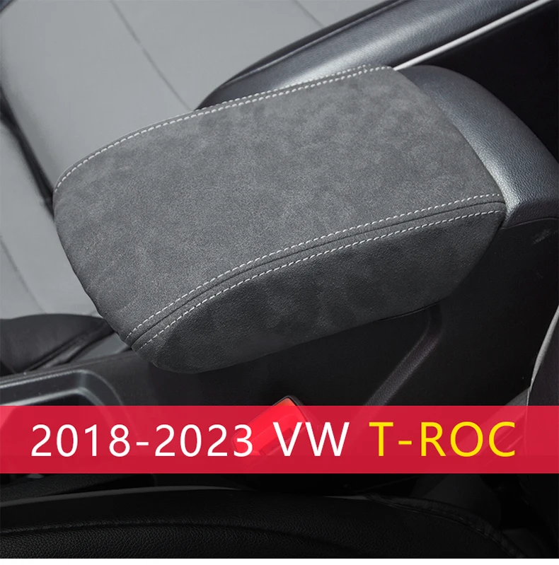 Für VW T-roc Troc 2019 2020 2021 2022 2023 Volkswagen Zubehör Armlehne Box Schutz Abdeckung Kissen Unterstützung Box armlehne Pad – Detail 4